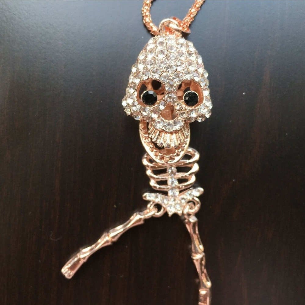 Statement Dancing Skeleton Pendant NWT-